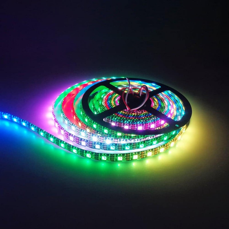 WS2812B RGB LED STRIP 60/M 5VDC - non waterproof 5m roll WS2812B RGB LED STRIP 60/M 5VDC - non waterproof 5m roll