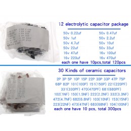 1390pcs Electronic Components Basic Starter Kit