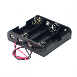 Battery Holder 4xAA Flat with wire