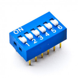 Dip Switch SPST 6 Positions