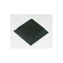 Square Rubber Foot Stick-On Black