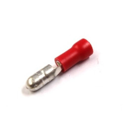Insulated Bullet Terminal Male Red
