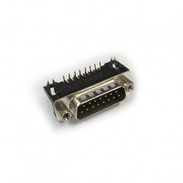 Male 15 Pin Sub D Connector - PCB Mounting