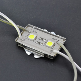 LED Module 2 x 5050 Chip LEDS Alluminium - Green 12V