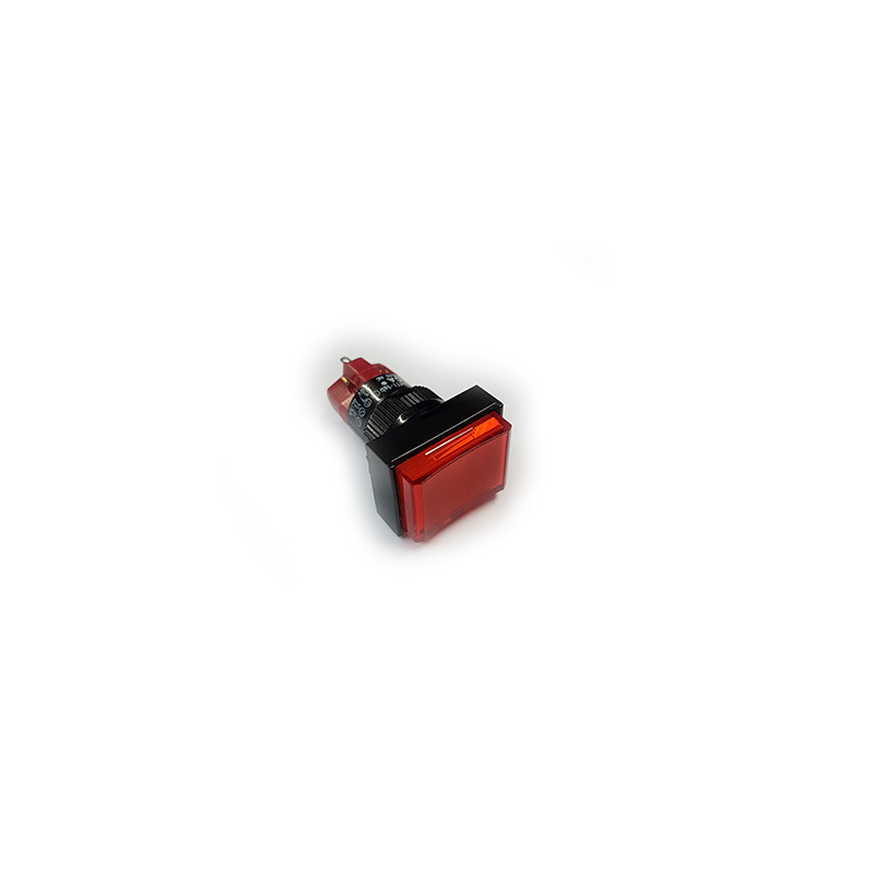 D16 Push Button Illuminated rectangular Red Momentory 1NO 1NC
