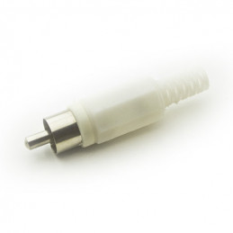 RCA plug plastic White