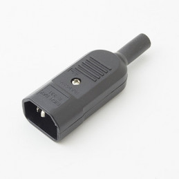 K2416 AC connector male, cable-mount type