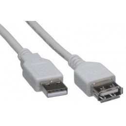 Cable USB 2 A M ~ USB 2 A F 3m