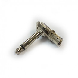 6.3mm Jack Plug Mono Right Angle Metal