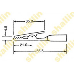 Alligator Clip - Red K267