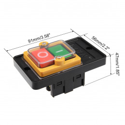 Start Stop Push Button Latching Switch On/Off 10A KAO-5M