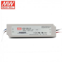 Waterproof 100W 12V 8.5A IP67 Rated LED Power Supply