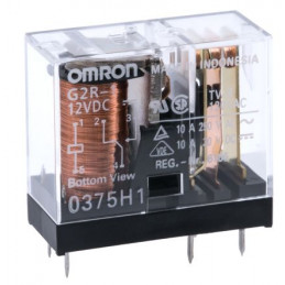 G2R-1-12VDC Omron, 12V dc Non-Latching Relay SPDT 10A PCB Mount