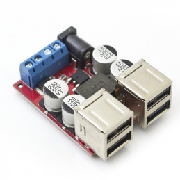 8V35V to 5V 8A power supply step-down module 4 port USB output