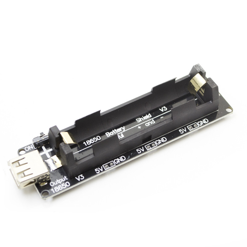 Portable Power- 18650 Battery Shield for Raspberry Pi & Arduino