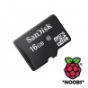 16GB uSD card preloaded with NOOBS with Raspbian